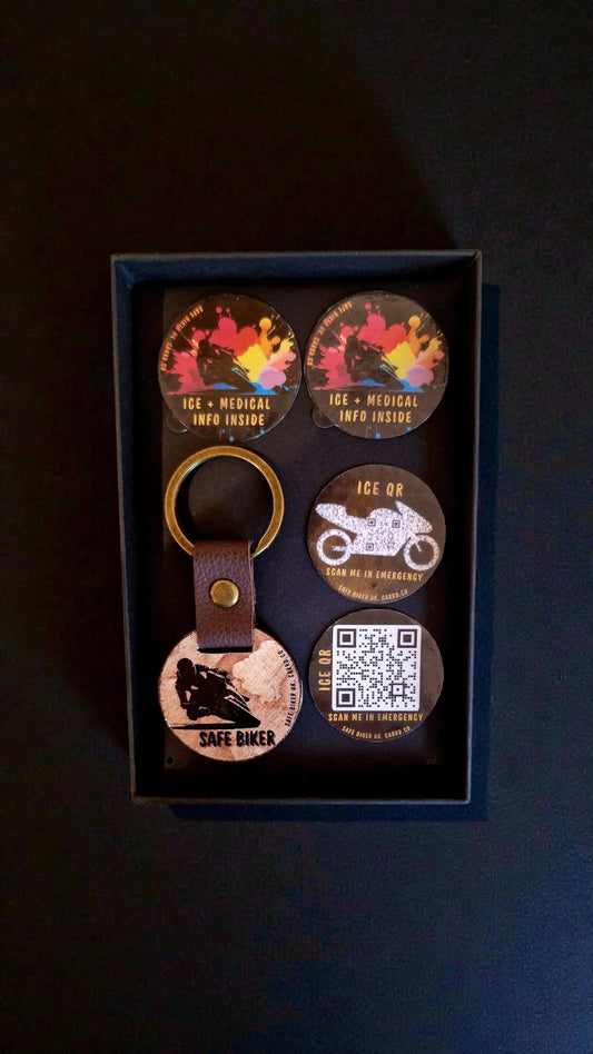 Round keychain + 2 stickers (Standard/square design)