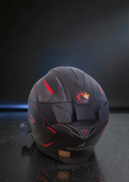 Cover on the helmet